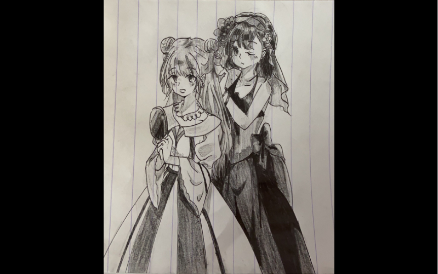 插画师妹妹临摹的茵琴