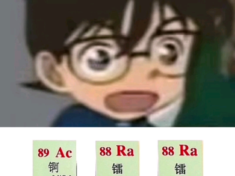 用元素周期表打开柯南的"啊嘞嘞"