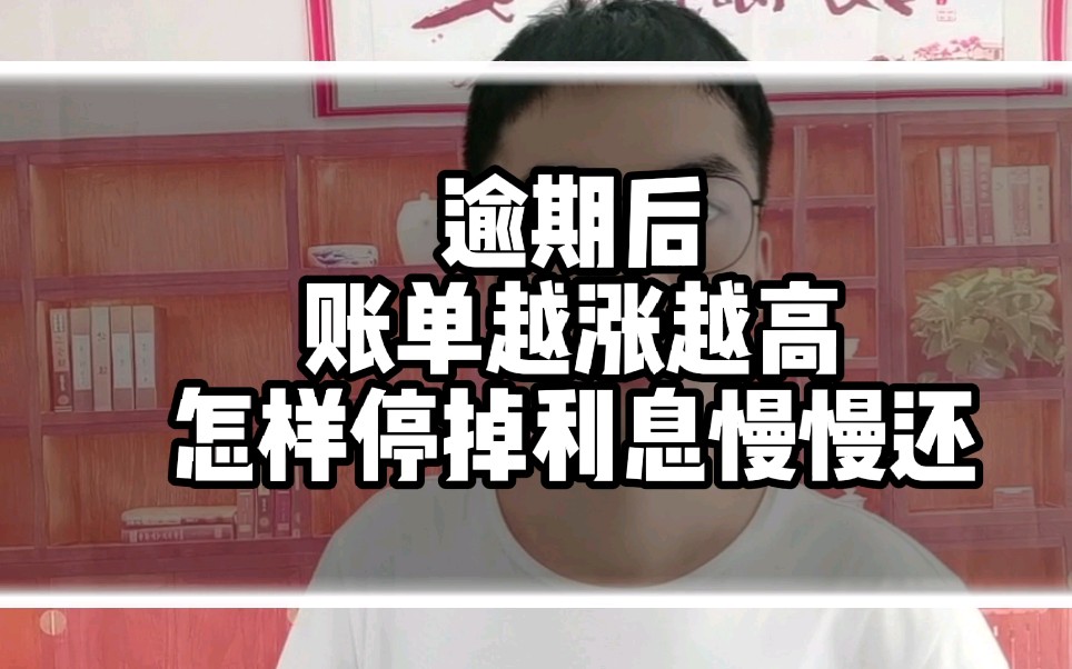 信用卡逾期后账单越涨越高,怎样停掉利息慢慢还哔哩哔哩bilibili