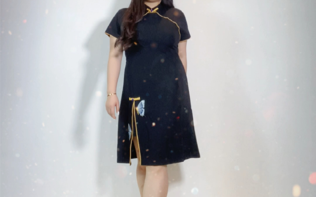 150斤胖妹旗袍系列试穿