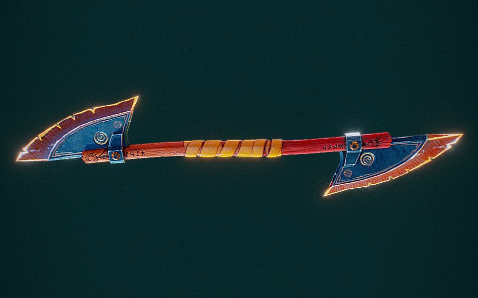 3dmax2018中文版&zbrush 战神双头矛制作—3dmax建模教程