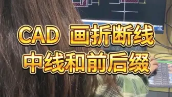 CAD画折断线中线和前后缀