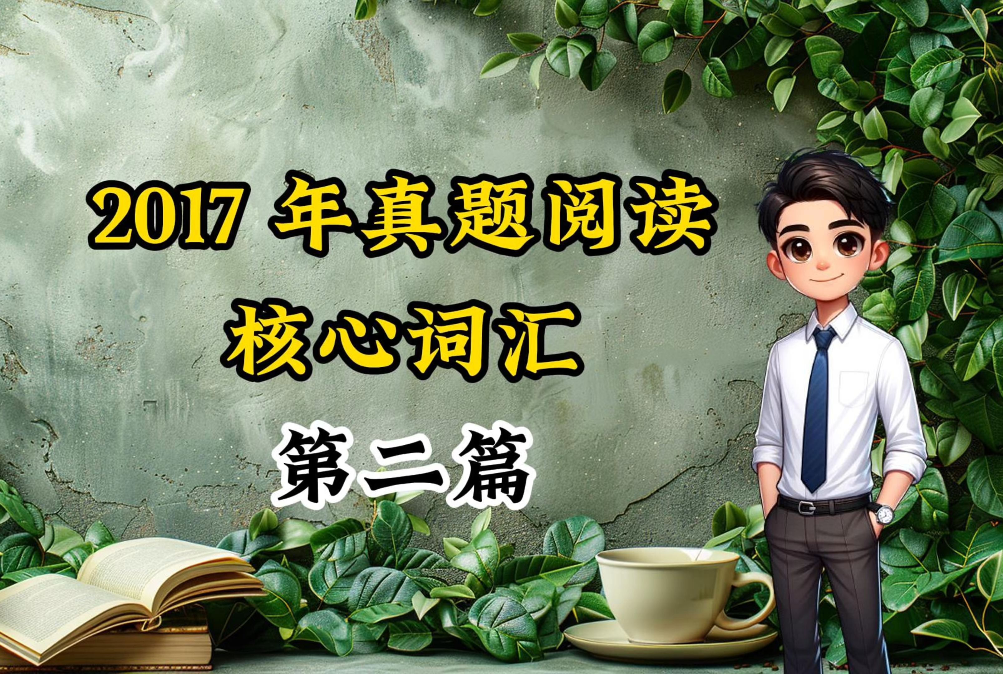 2017年真题阅读核心词汇 Text2 #考研 #MBA #英语二 #单词速记 #考研上岸哔哩哔哩bilibili