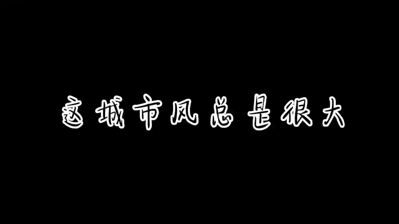 [图]这城市风总是很大，有人相爱，有人夜里开车看海……