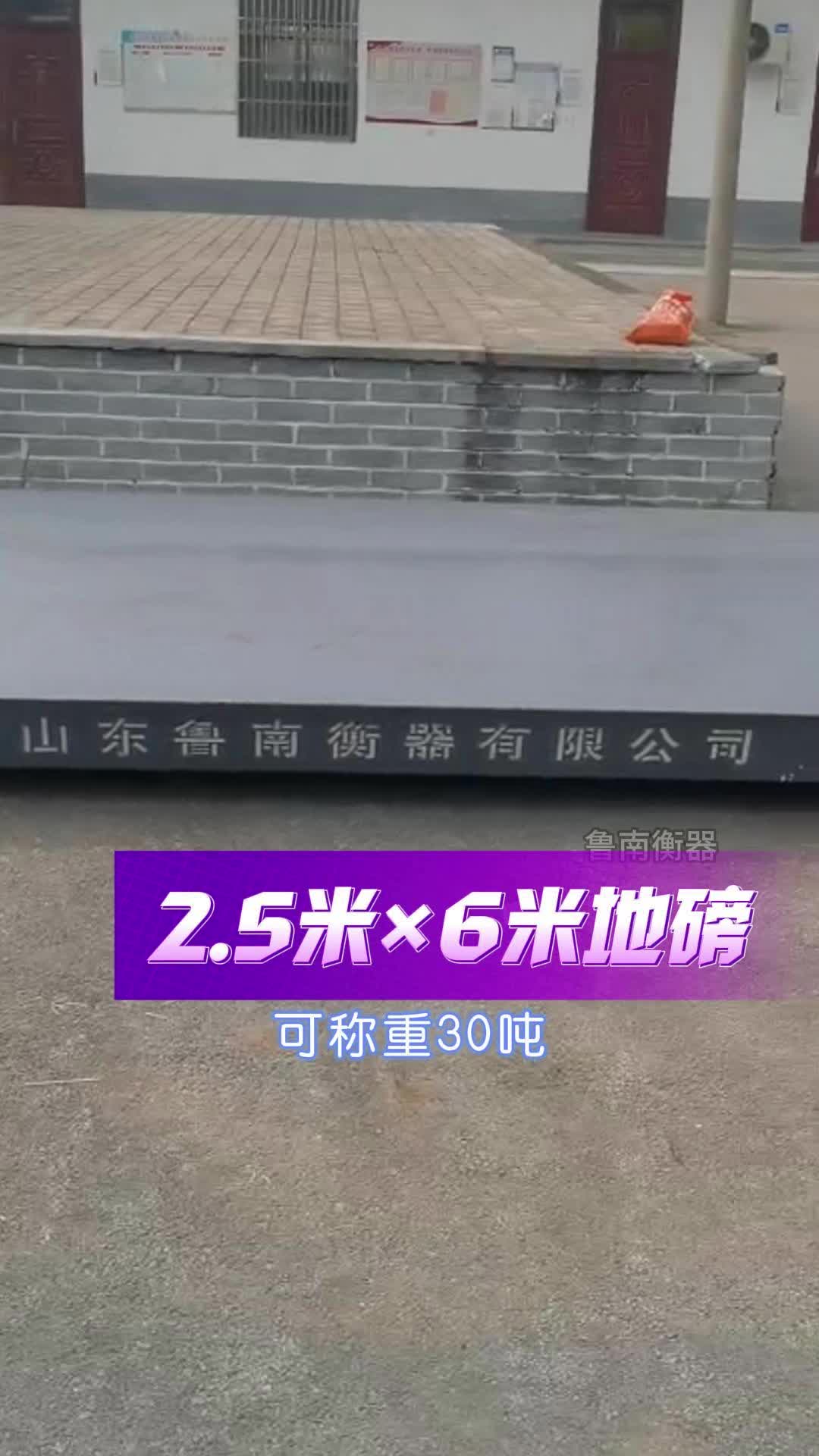 客户定制2.5x6米小地磅,送货到家,称重量可达三十吨,方便灵活哔哩哔哩bilibili