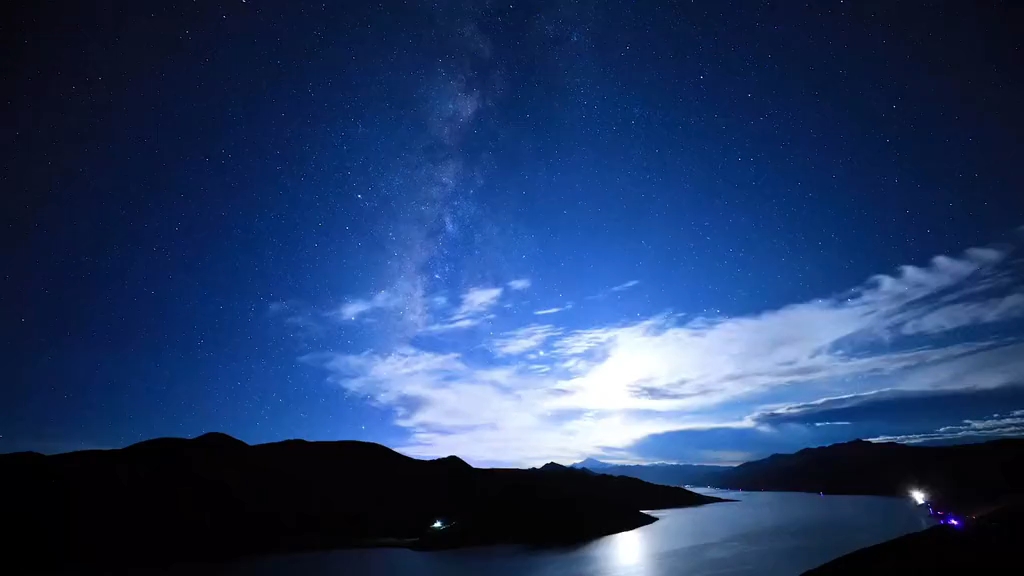 羊湖的星空,太美了