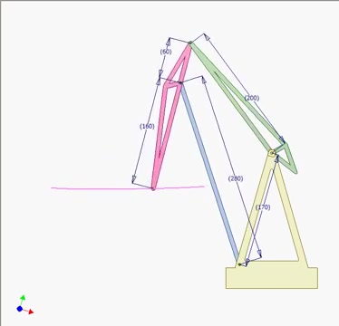 四连杆机构_3(平移吊车)
