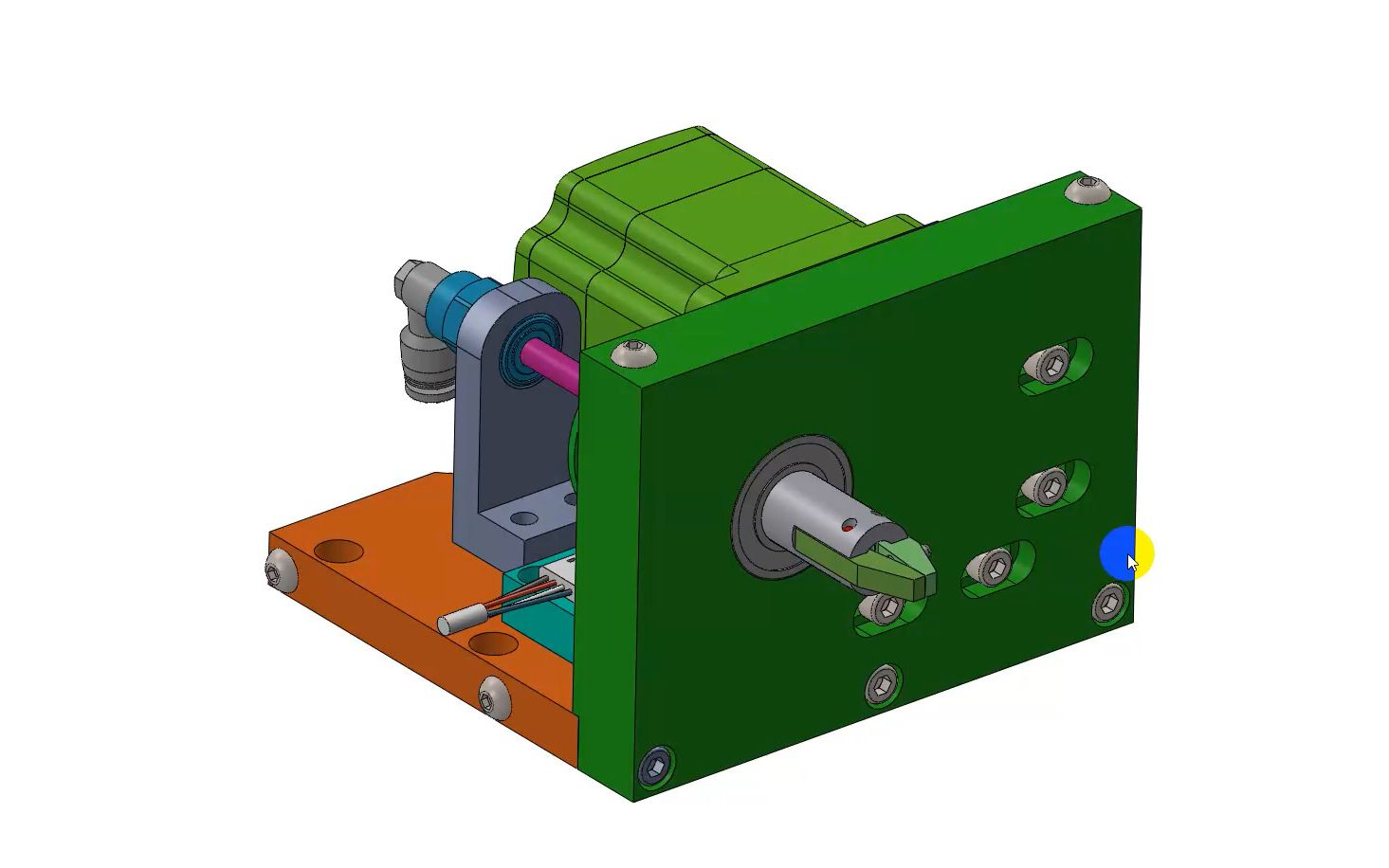 360度旋转夹爪设计,如何自动夹持及自动旋转?