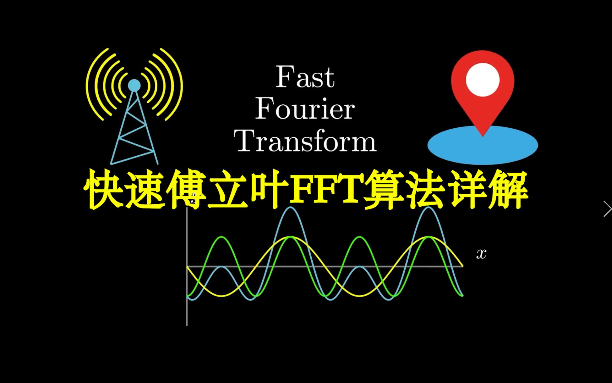 [图]【汉语配音】让数学迷和高程眼花缭乱的算法盛宴，多项式求值和插值，单位方根，DFT矩阵和逆，四海归一，万流奔腾：快速傅立叶FFT算法详解【锦南】