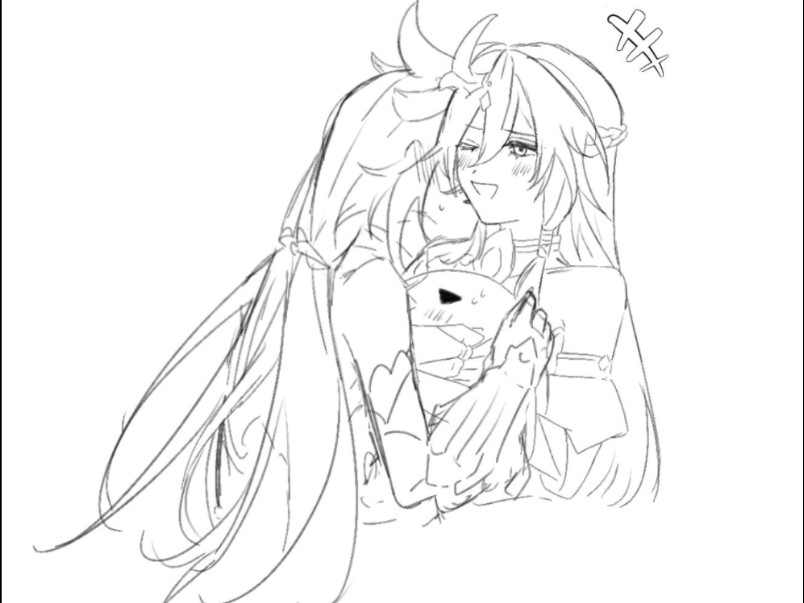 【符识mmd】小情侣贴贴(修复了亲不上的bug)