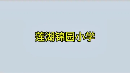 莲湖锦园小学,西工大锦园小学哔哩哔哩bilibili