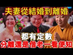 Скачать видео: 缘分的真相! 夫妻会不会离婚，原来命里早就有定数，高僧揭开离婚的果报，惊呆了世人!