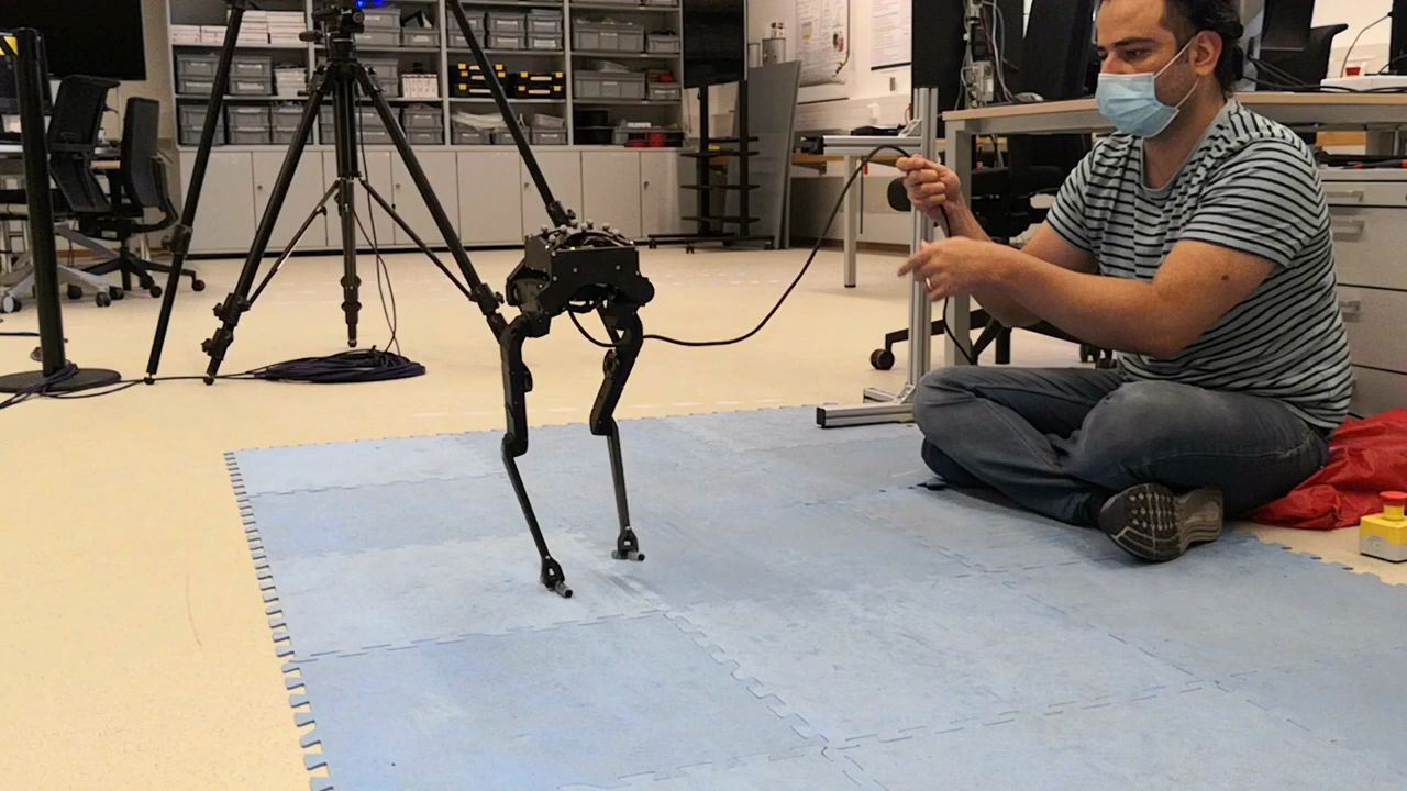 在新的双足机器人bolt上进行的首次成功测试