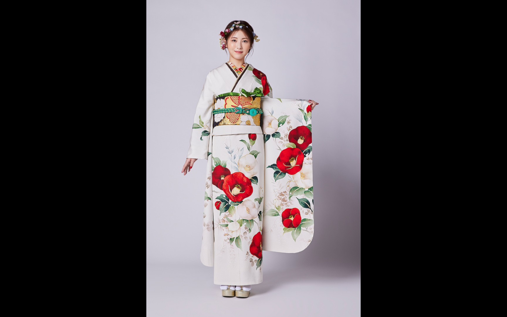 滨边美波 2022 京都着物友禅 竖版