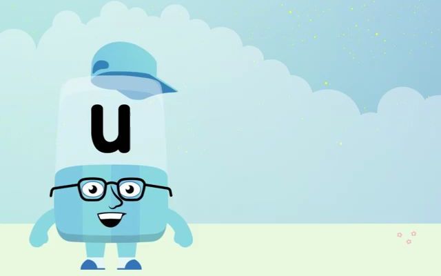 26个英文字母的书写笔画u-字母积木@alphablocks - learn how to