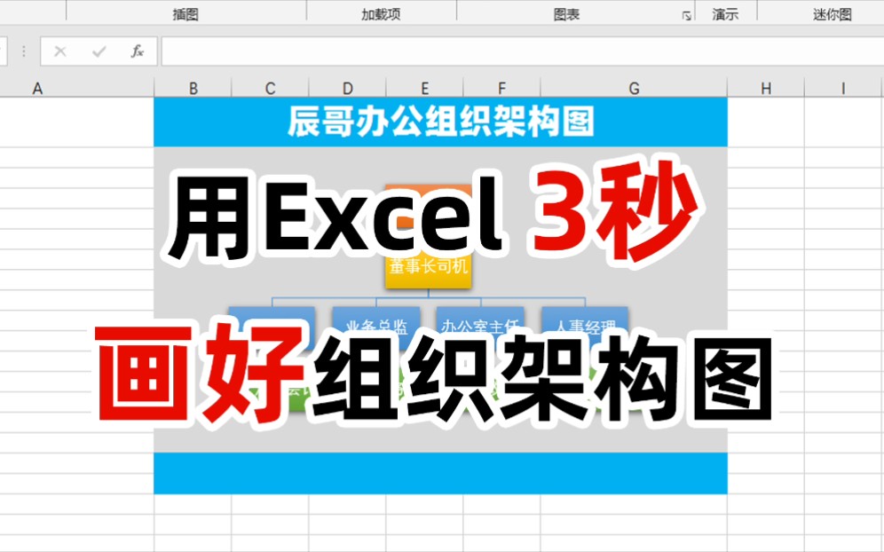 组织架构图你还在一个的画吗,辰哥教你3秒画好!哔哩哔哩bilibili