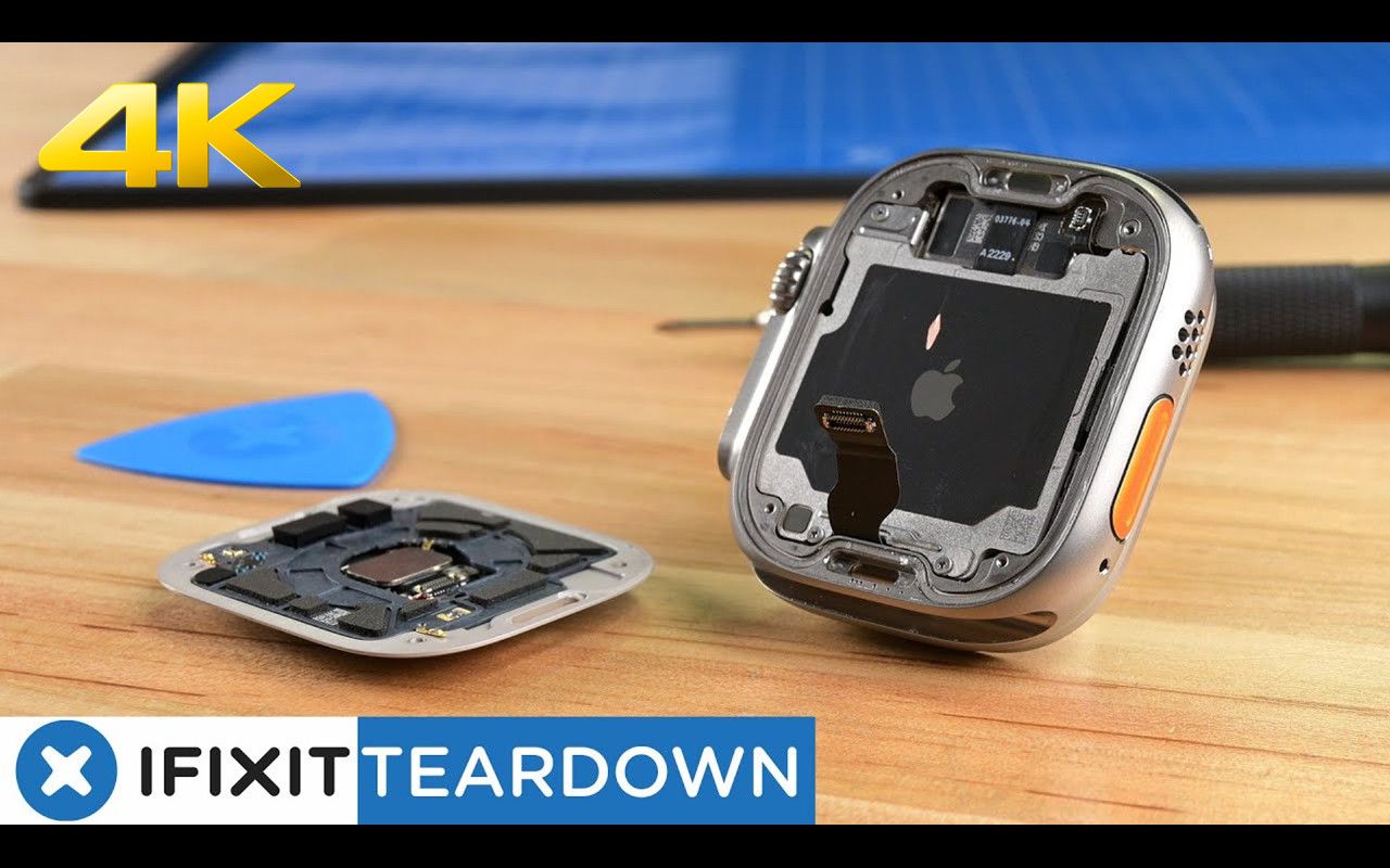 【4K】Apple Watch Ultra 拆解视频:漂亮,坚固,零件修复替换方便 | 作者:iFixit | 机翻中文哔哩哔哩bilibili