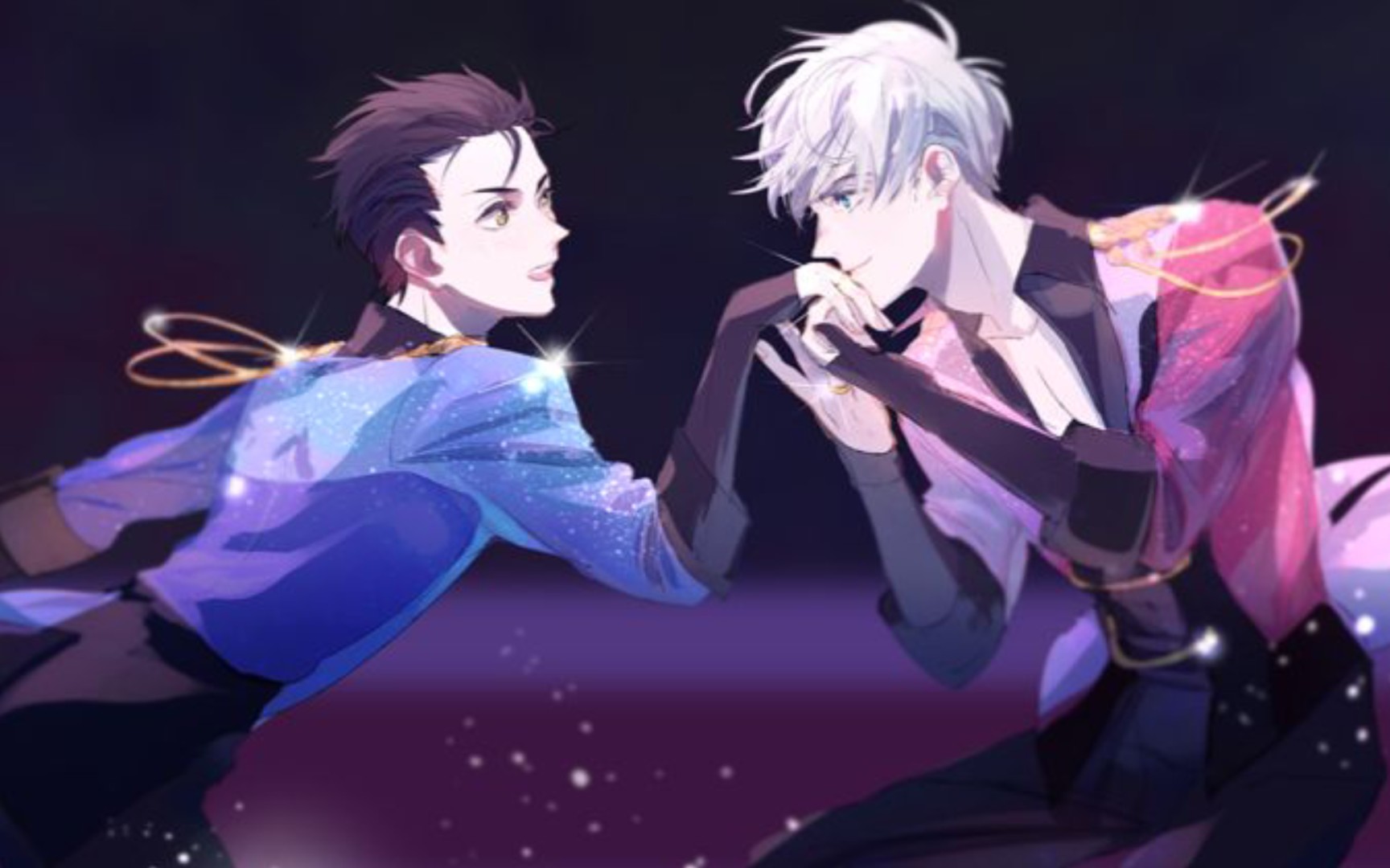 活动  冰上的尤里 yuri on ice 在巴塞罗那的教堂互戴戒指 高甜!