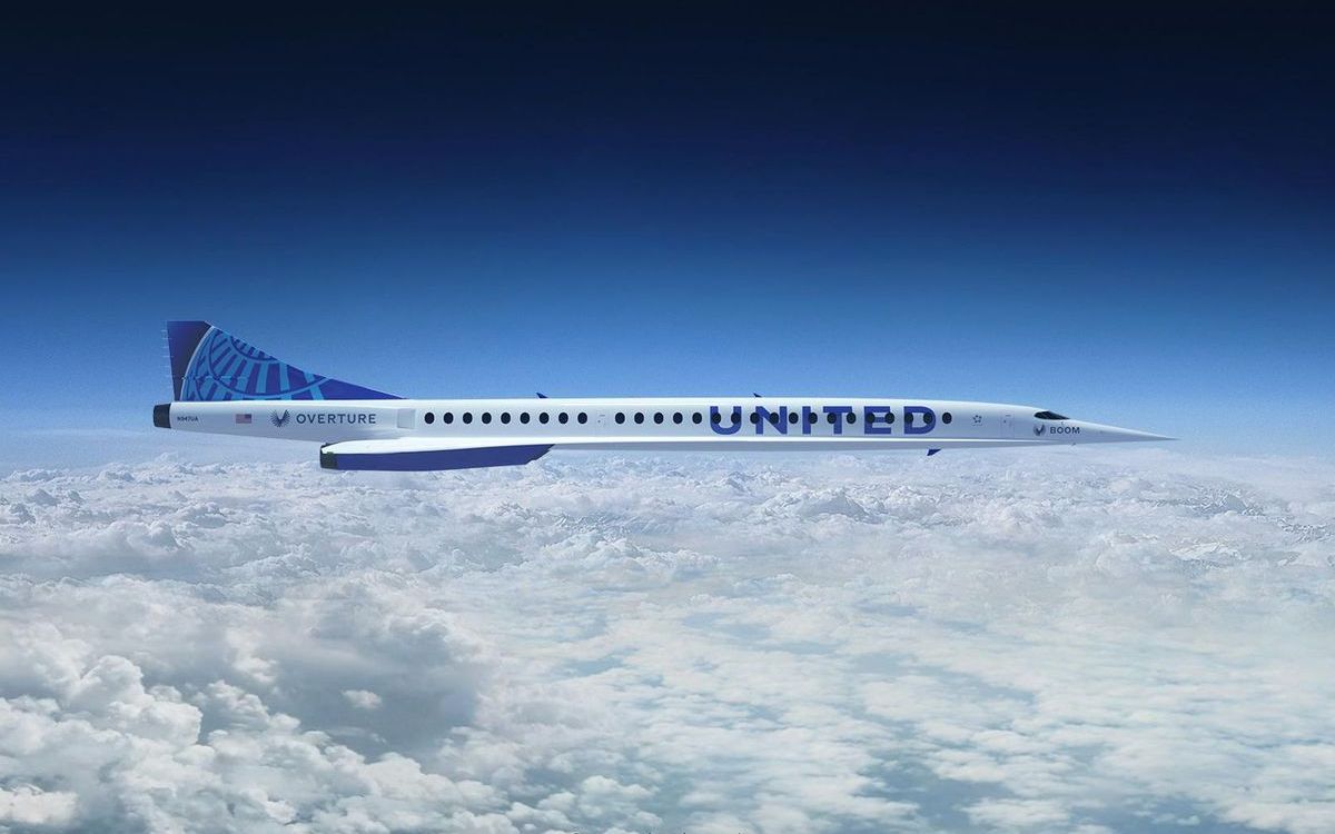 最快超音速客机重现:美联航将引进15架1.7马赫超音速民航飞机!