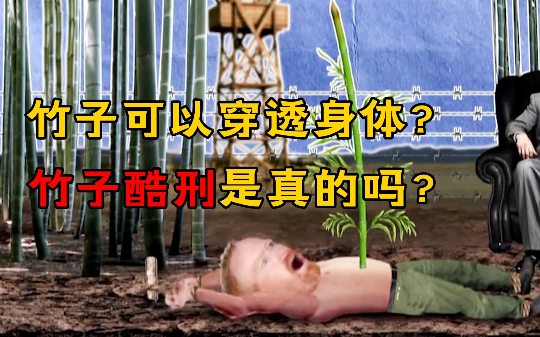 将战俘绑在地面,利用竹笋快速生长折磨人,"竹刑"是真的吗?
