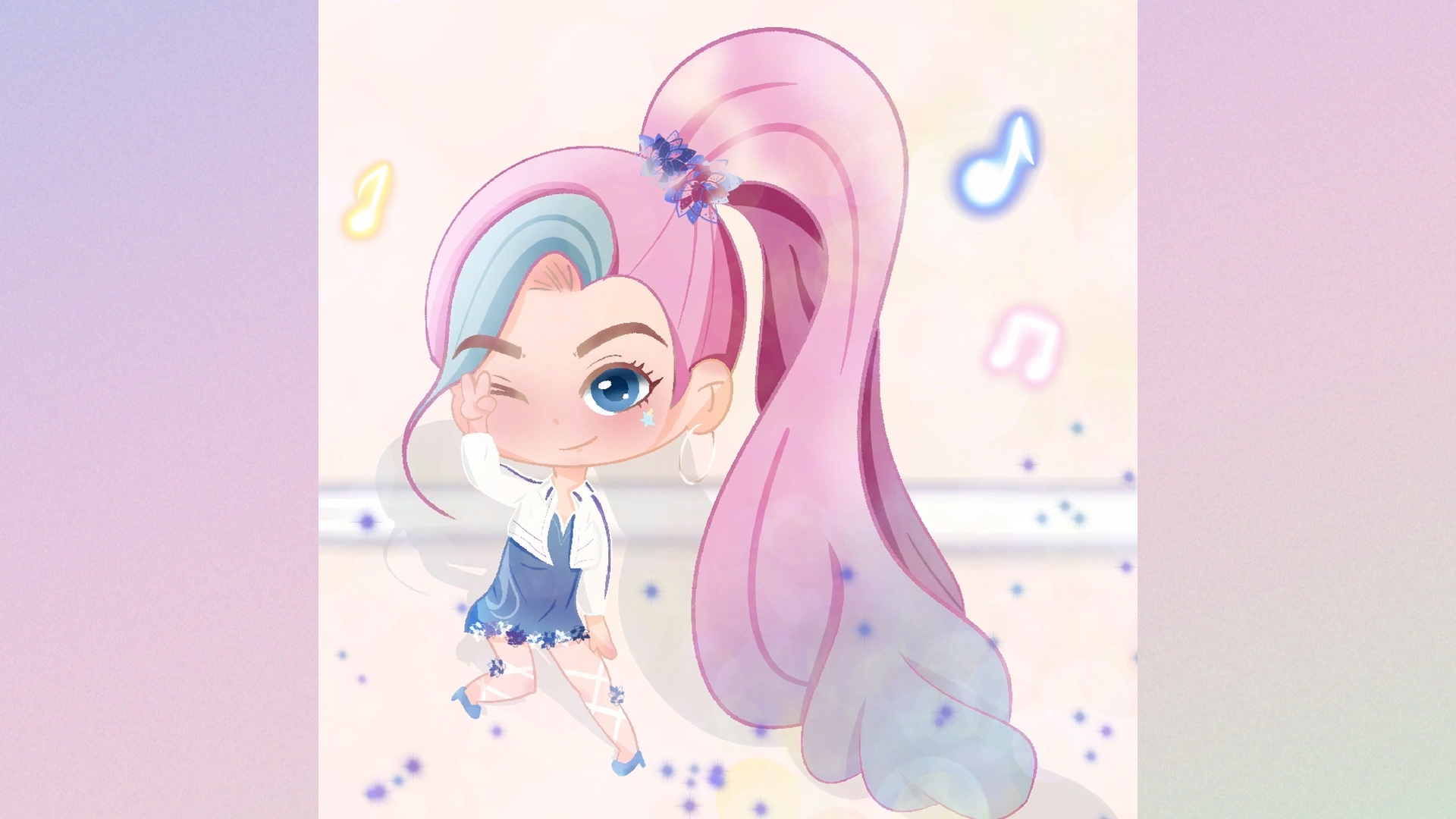 活动  【procreate q版】画一个lol里的最美歌声萨勒芬妮,你也可以