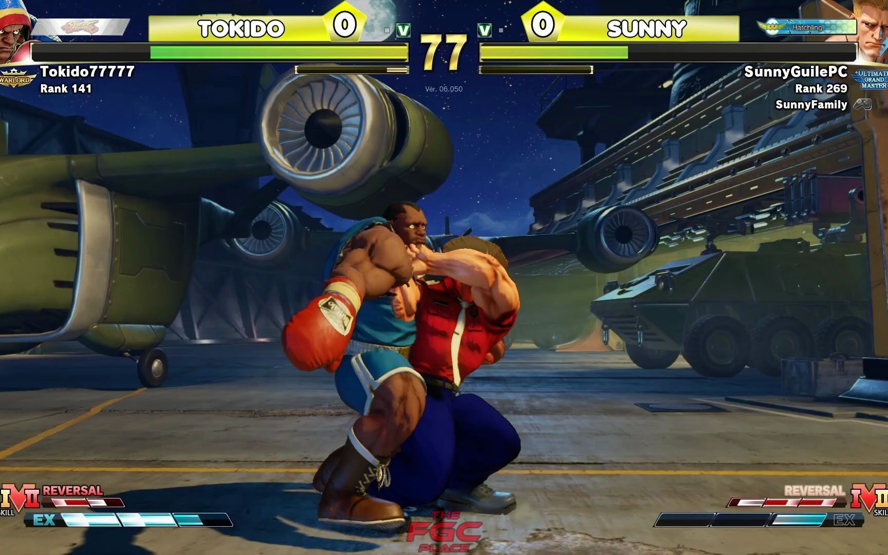 【街霸5】东大 (拳王) vs sunny (古烈)