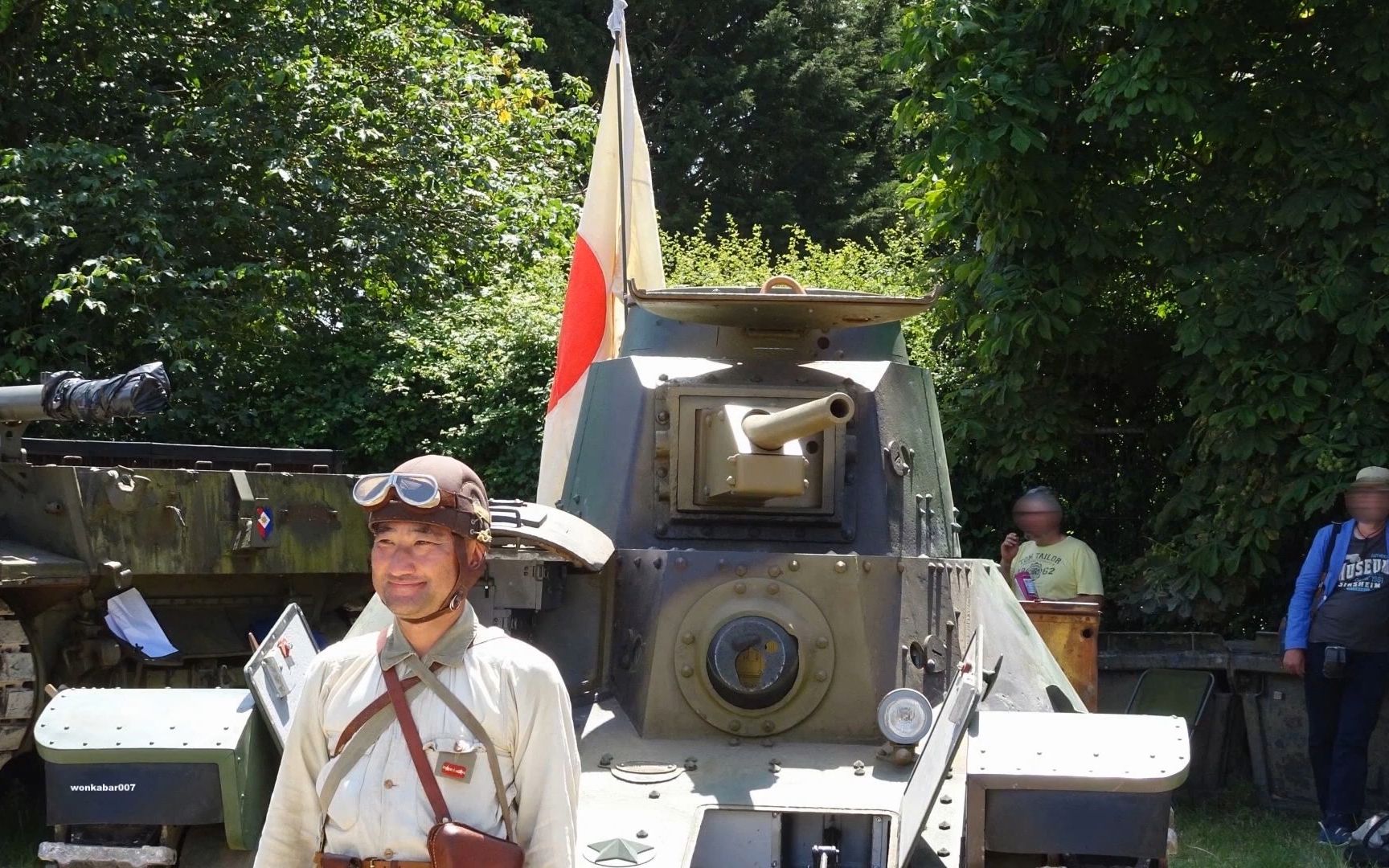 即将前往诺门罕的日军坦克兵,看他笑的多开心