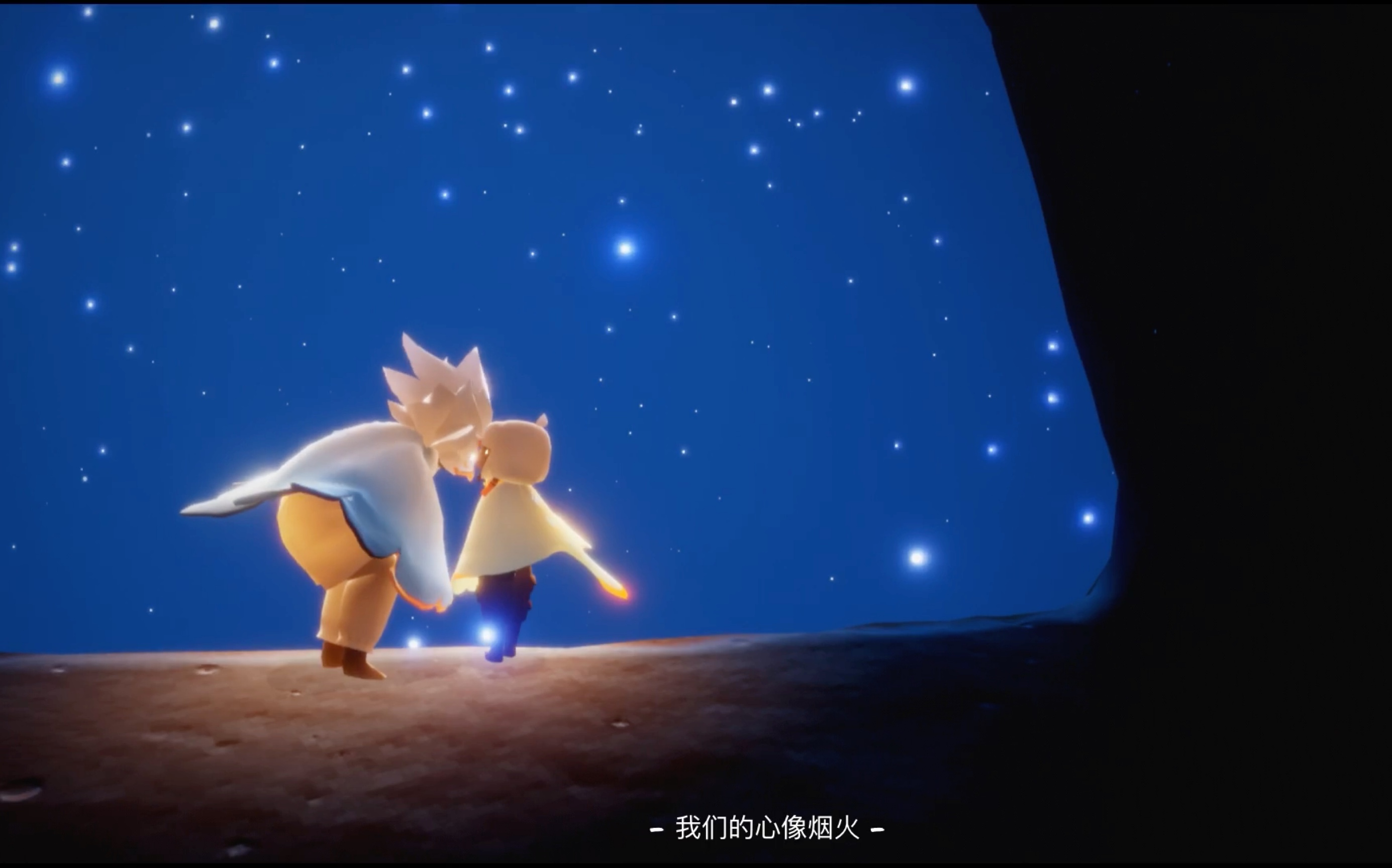 光遇cp混剪关于小尾巴捡到一个白狮子的故事