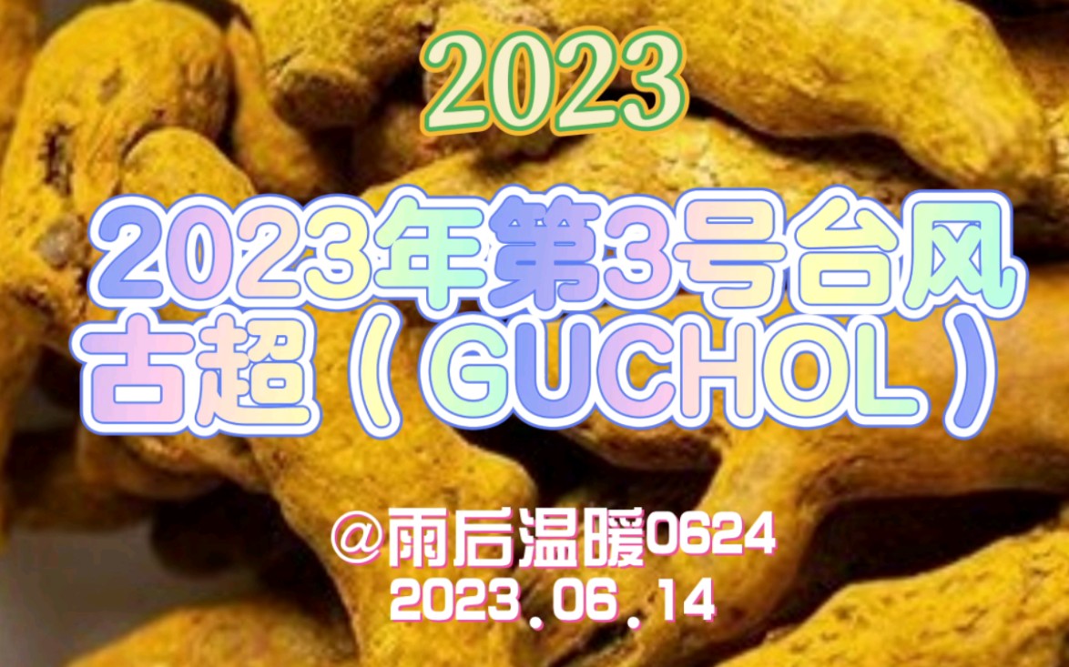 2023年第3号台风 古超(GUCHOL)哔哩哔哩bilibili