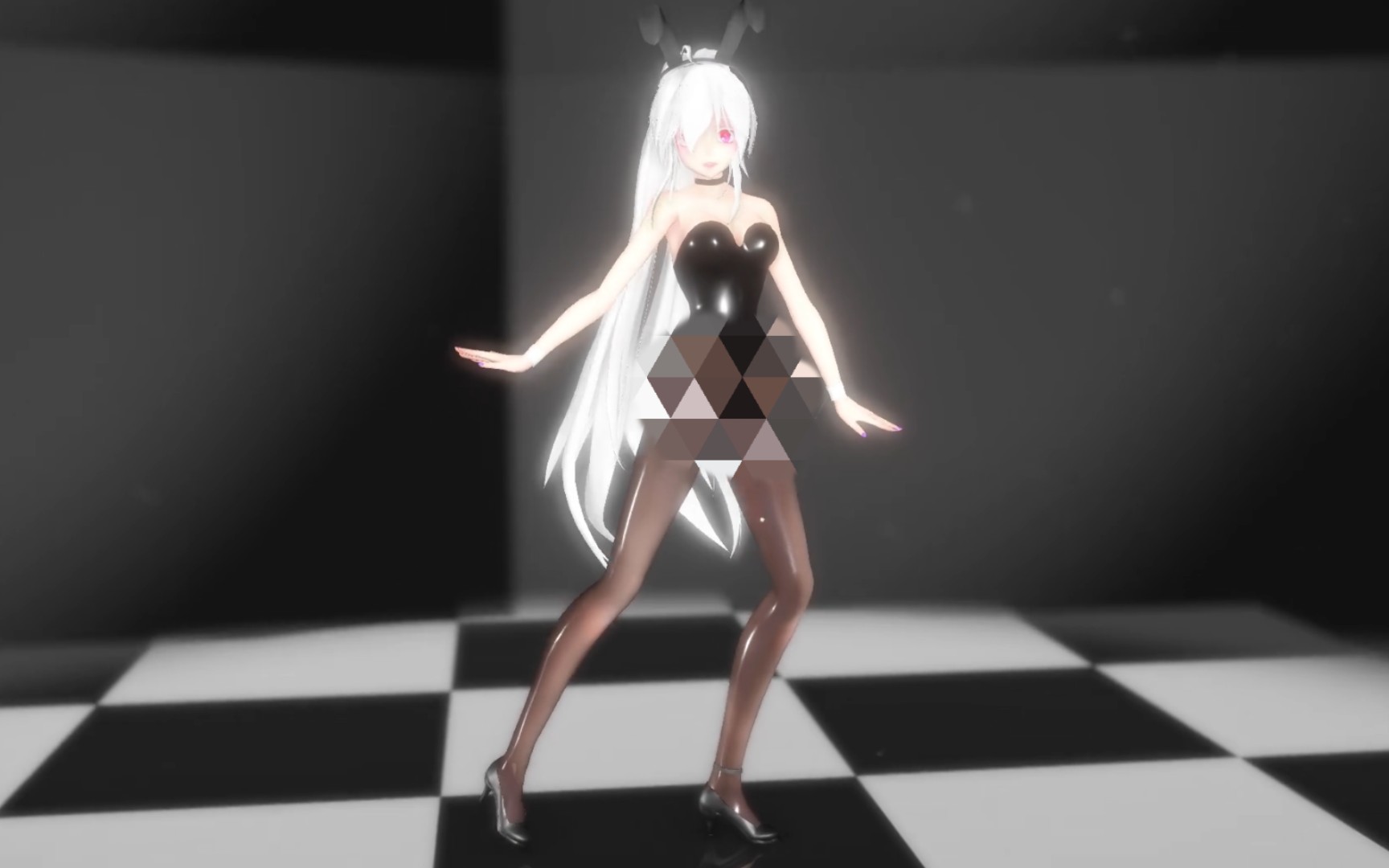 mmd你体验过逐帧打码的快tong乐苦吗黑丝兔女郎弱音