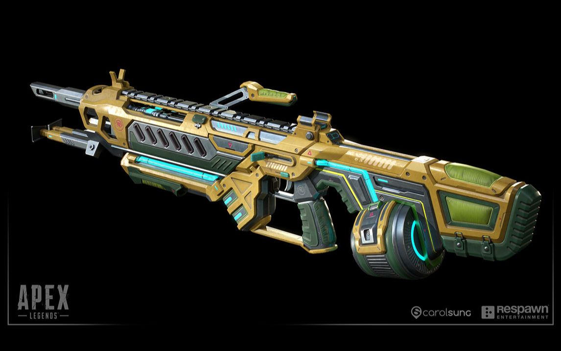 3dmax-apex英雄暴走轻机枪模型制作教程.3dmax武器建模教程