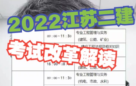 2022年江苏二建报考与改革,泰州姜堰二建培训哔哩哔哩bilibili