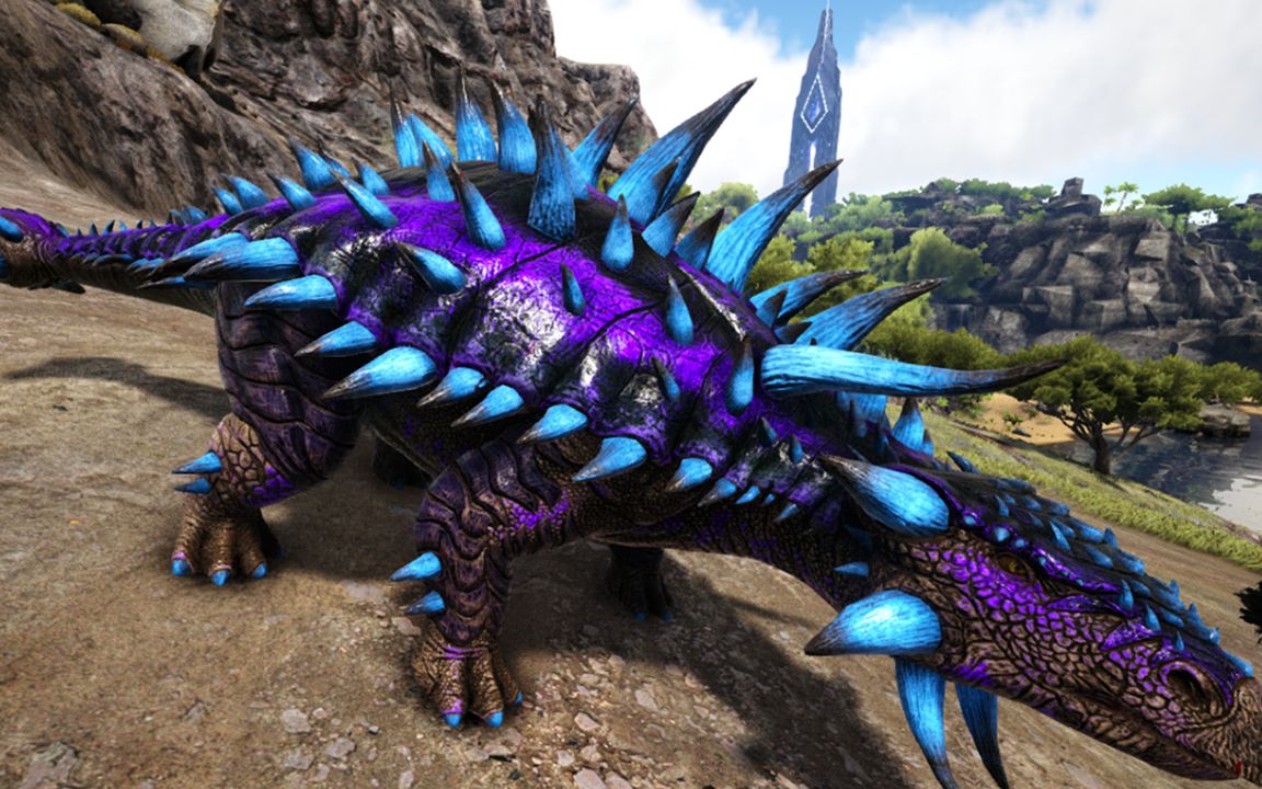 方舟生存进化恐惧 42 变异甲龙收铁神宠_哔哩哔哩