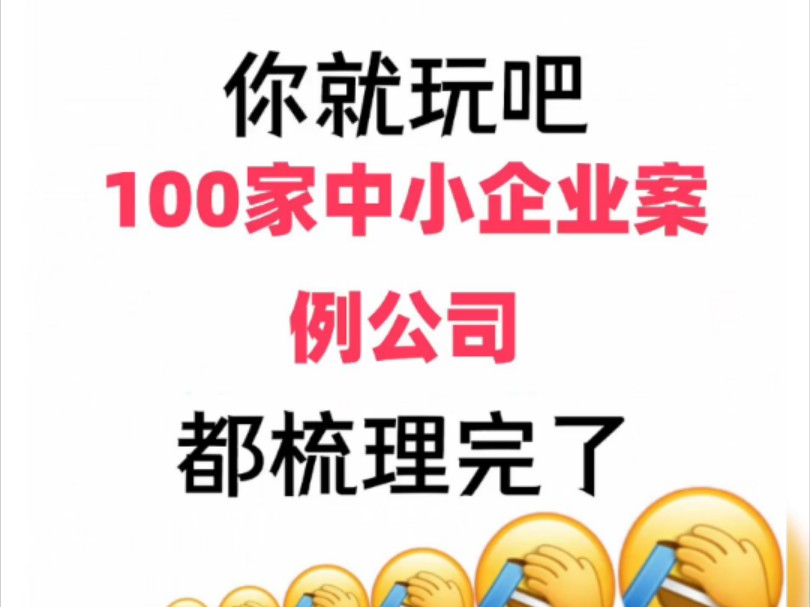 100加中小企业公司案例哔哩哔哩bilibili