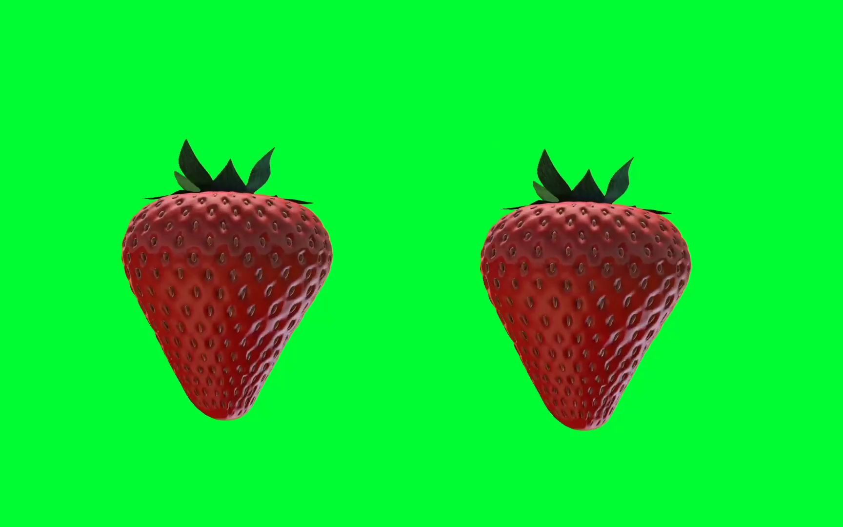 绿幕视频素材草莓