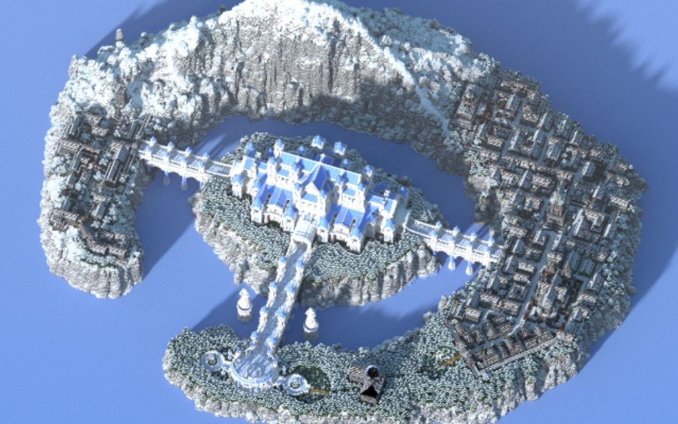 【Minecraft】单人史诗建筑—凛冬国度(第二期)—西城区 暮雪镇哔哩哔哩bilibili