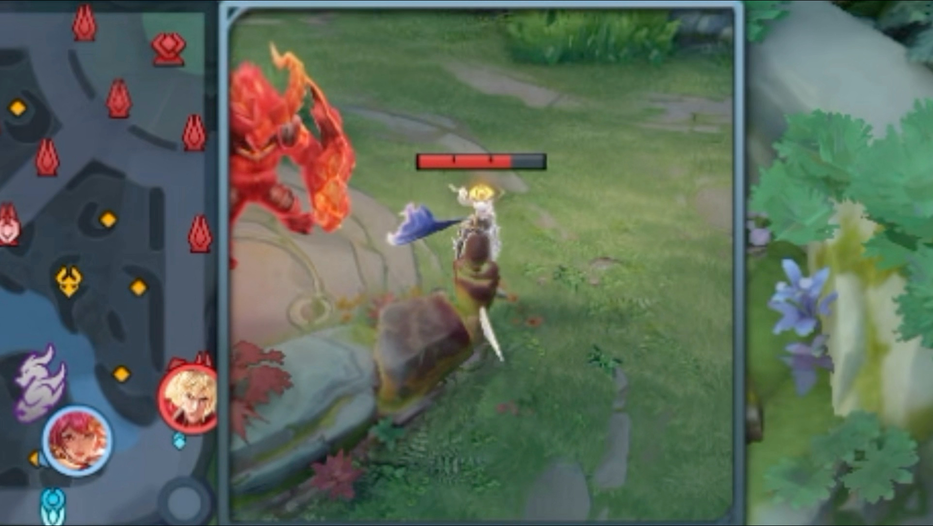 我发现拿了buff 对面打野不动了耶