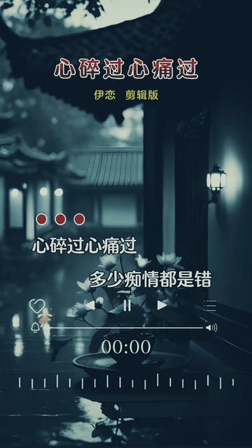 心碎过心痛过#伤感音乐 #说不出的或许都在歌里