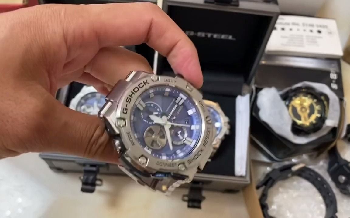 175_最新回收卡西欧钢铁之心gst-b100蓝色,卡西欧登山