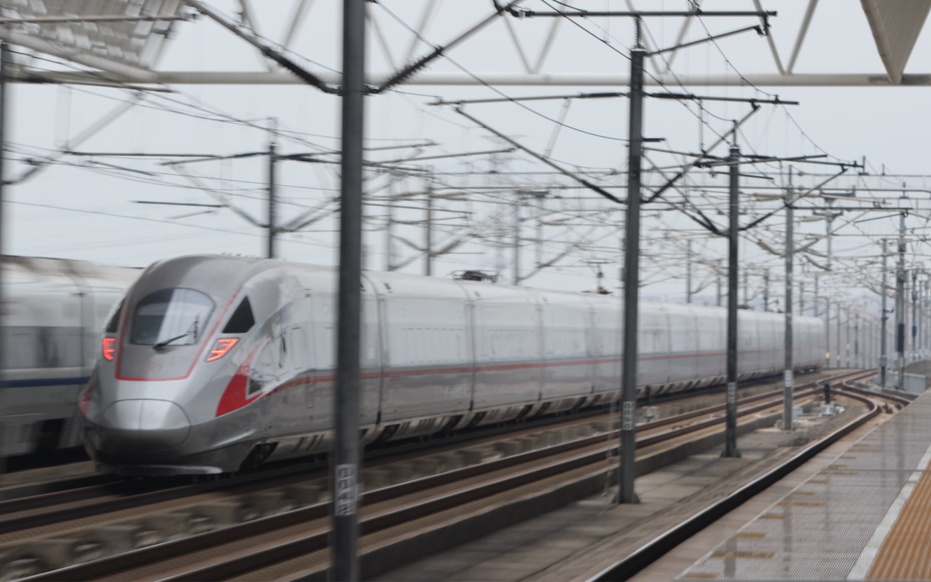 【中国铁路】cr400af-a通过临平南站