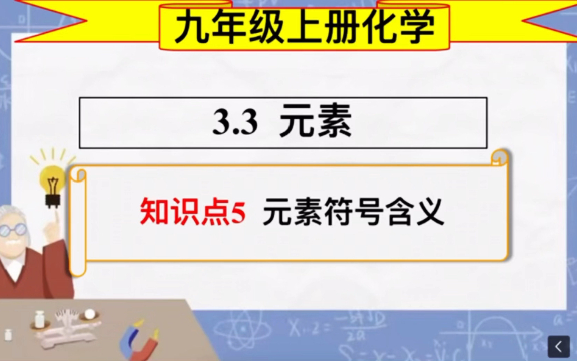 初三化学:元素符号的含义哔哩哔哩bilibili