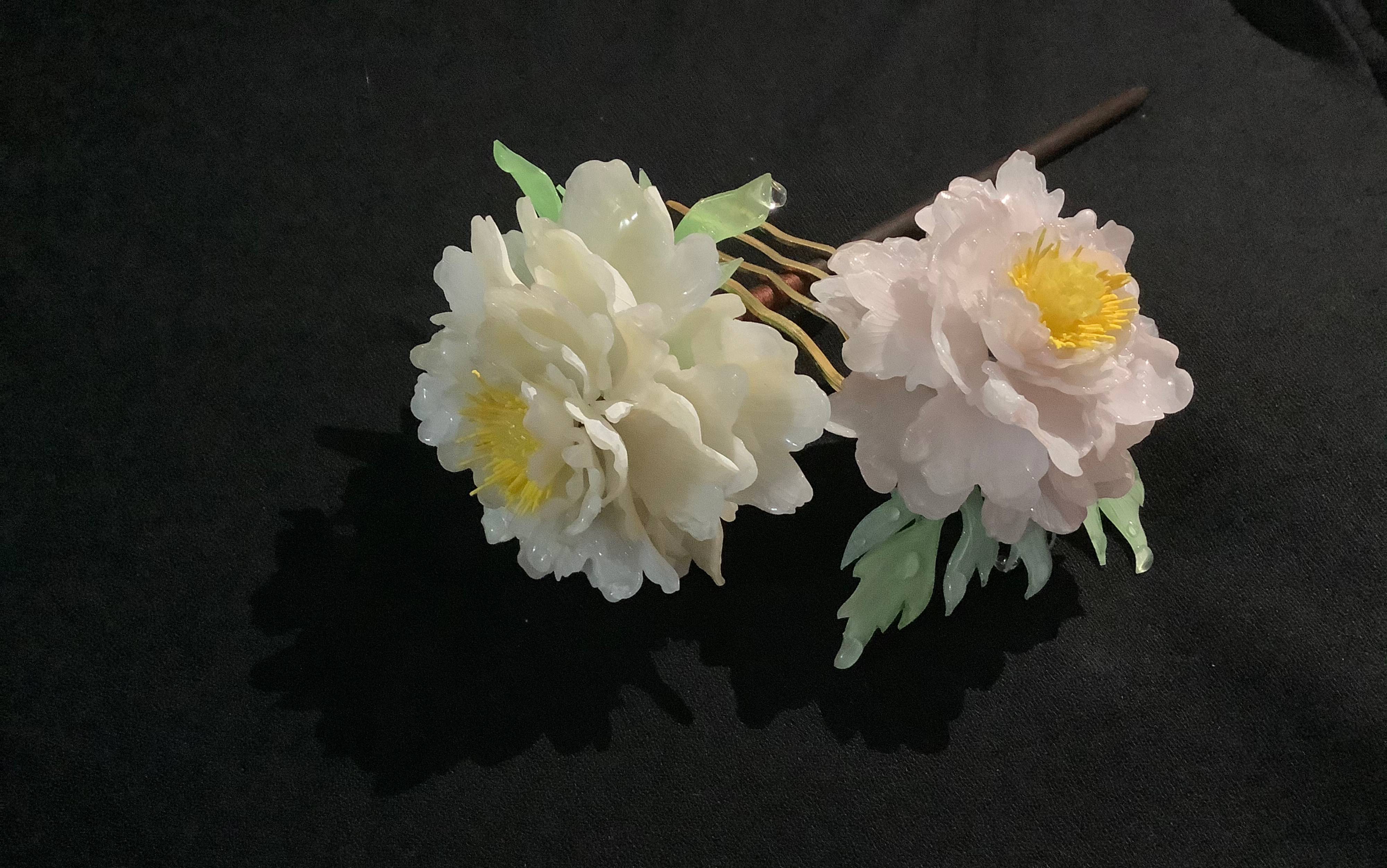 【热缩片】【半教程】半热缩牡丹制作过程