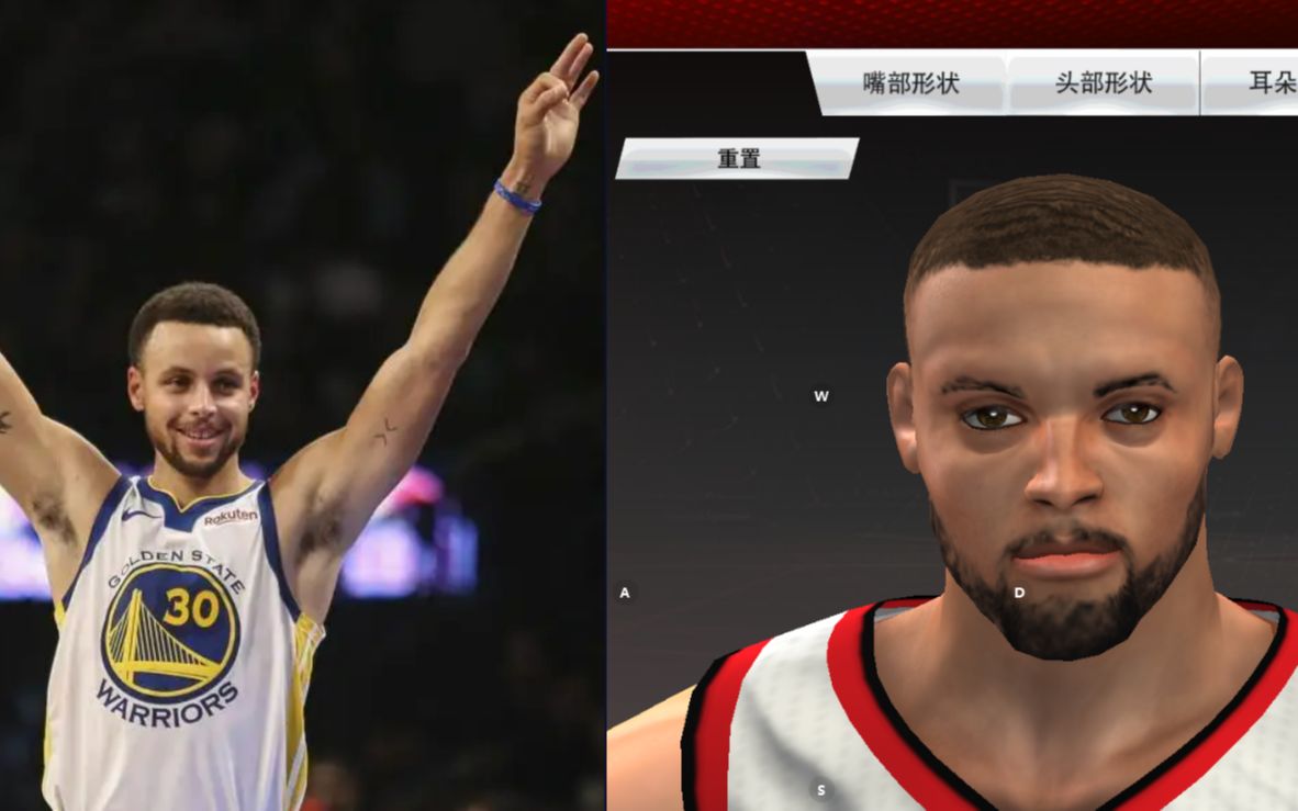【nba2k20】萌神库里捏脸!
