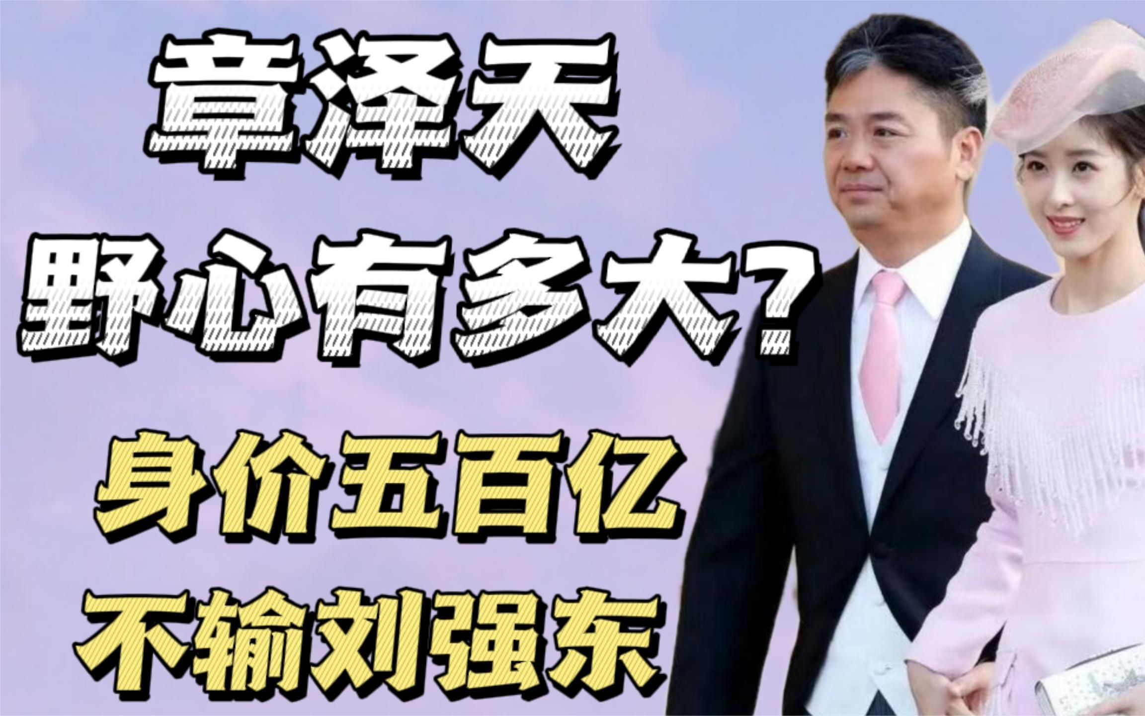 “野心勃勃”章泽天:十年一步棋,坐拥500亿身家,已不输刘强东哔哩哔哩bilibili