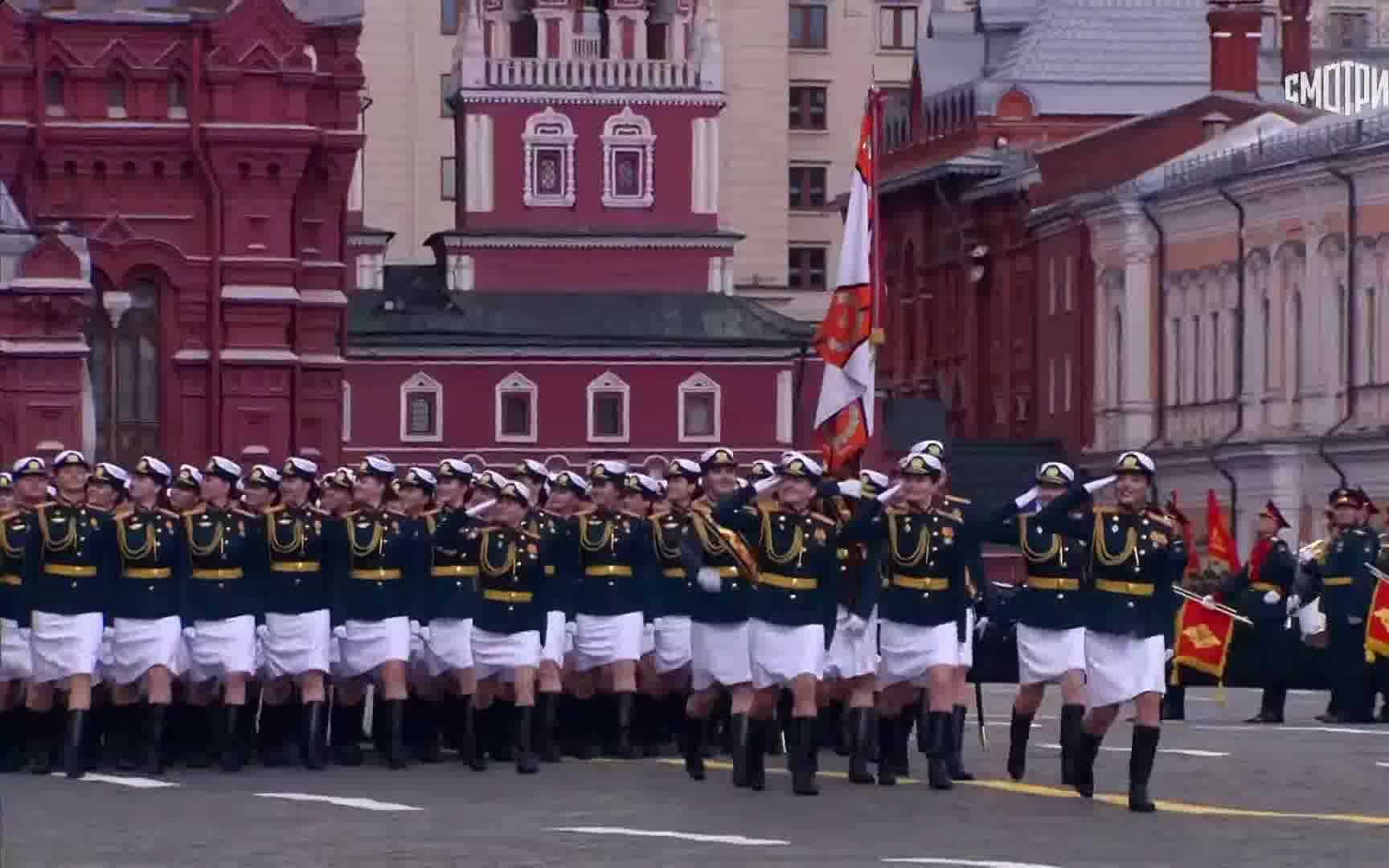 2022年5月9日俄罗斯胜利日红场阅兵式女兵方阵喀秋莎bgm
