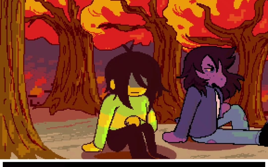 【三角符文/搬运】kris与susie在海边邂逅