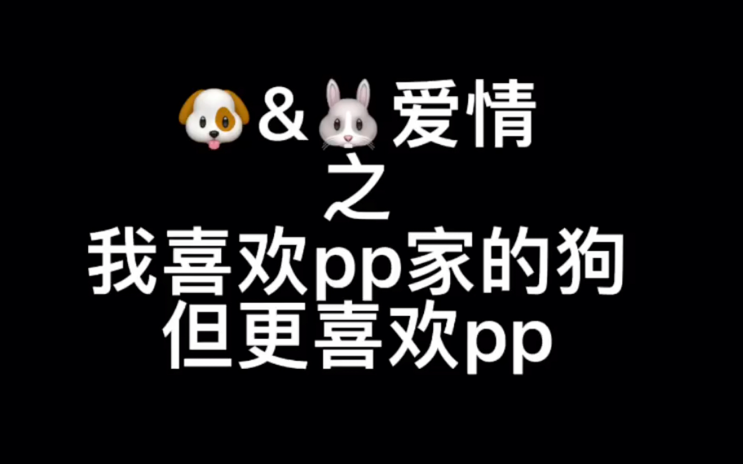 《喜欢pp的狗 但更喜欢pp》哔哩哔哩bilibili