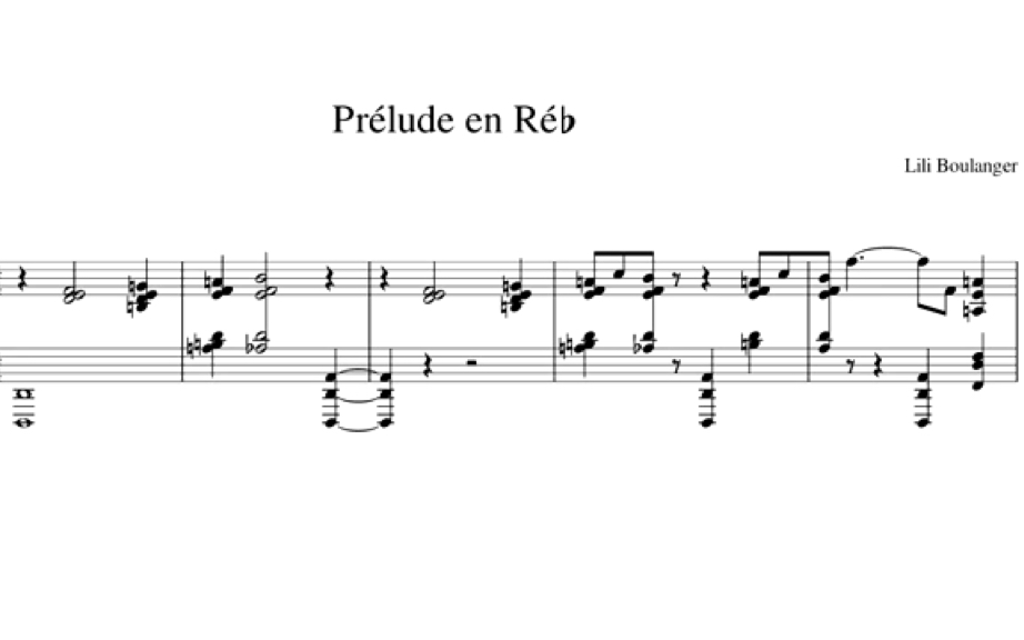 [图]【Lili Boulanger】Prélude en Réb