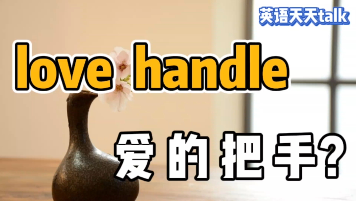 love是“爱”,handle是“把手”,英语love handle到底是什么意思呢?哔哩哔哩bilibili