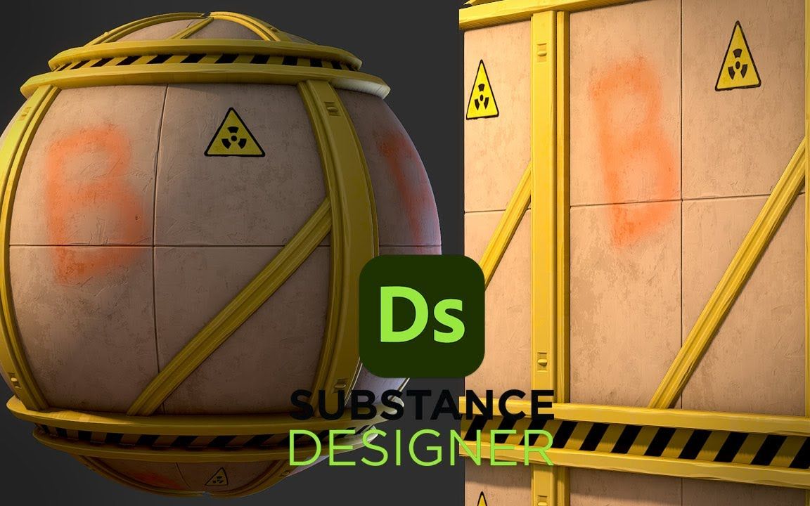 Substance 3D Designer!制作风格化风格化工业墙材质!哔哩哔哩bilibili